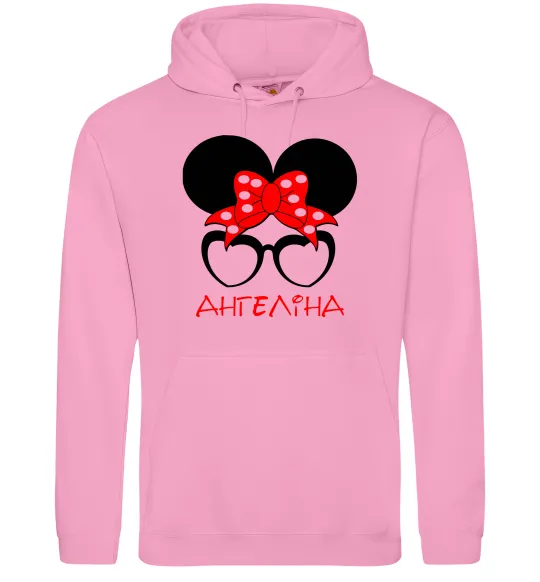 Женская толстовка (худи) Ангеліна minnie Розовый фото
