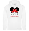 Женская толстовка (худи) Ангеліна minnie Белый Женская толстовка (худи) Ангеліна minnie Белый фото