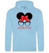 Женская толстовка (худи) Ангеліна minnie Голубой фото