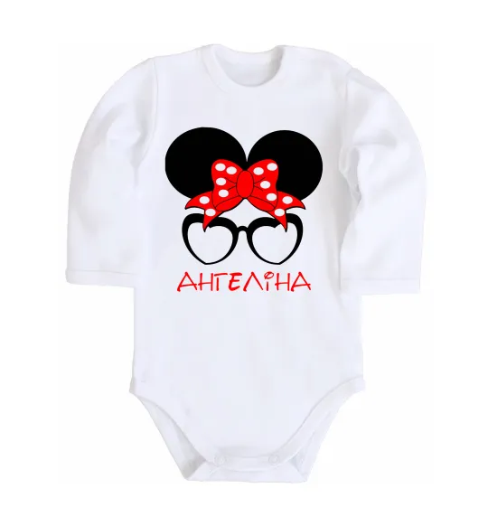 Дитячий бодік Ангеліна minnie Білий фото