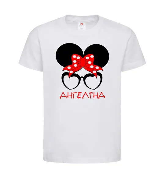 Детская футболка Ангеліна minnie Белый фото