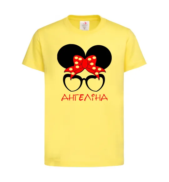 Детская футболка Ангеліна minnie Лимонный фото