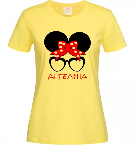 Жіноча футболка Ангеліна minnie Лимонний фото