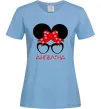 Жіноча футболка Ангеліна minnie Блакитний Жіноча футболка Ангеліна minnie Блакитний фото