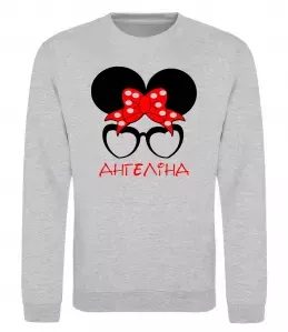 Свитшот Ангеліна minnie Серый меланж фото