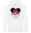Женская толстовка (худи) Єва minnie Белый Женская толстовка (худи) Єва minnie Белый фото
