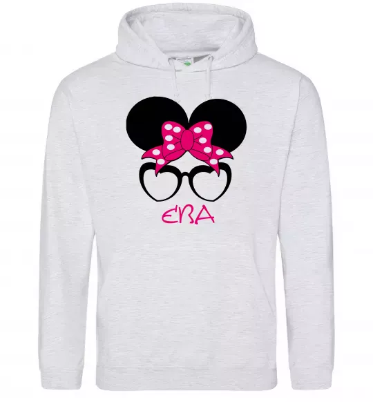 Женская толстовка (худи) Єва minnie Серый меланж фото