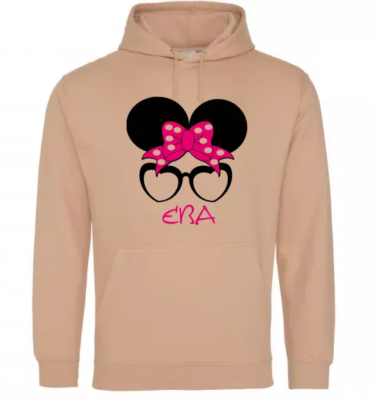Женская толстовка (худи) Єва minnie Песочный фото