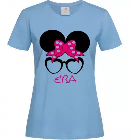 Женская футболка Єва minnie Голубой фото