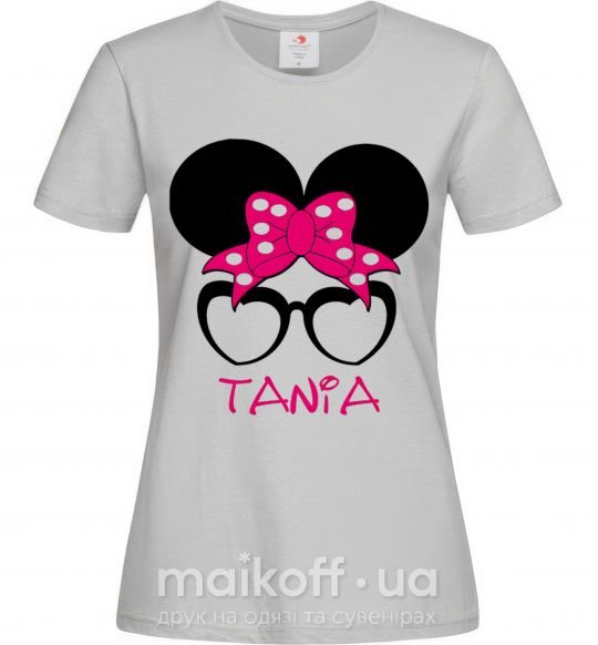 Женская футболка Tania minnie Серый фото