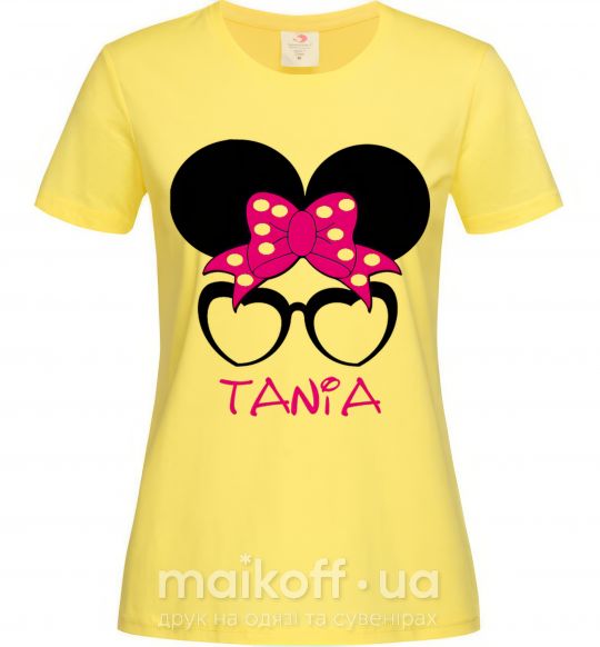 Женская футболка Tania minnie Лимонный фото