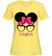 Женская футболка Tania minnie Лимонный фото