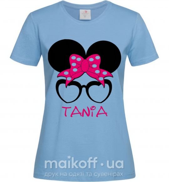 Женская футболка Tania minnie Голубой фото