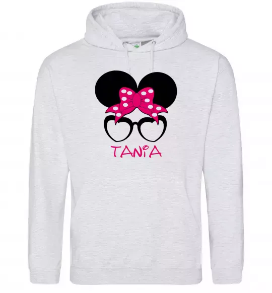 Жіноча толстовка (худі) Tania minnie Сірий меланж фото