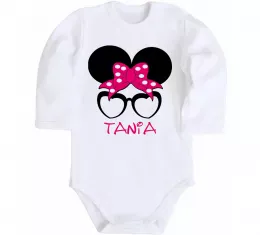 Детский боди Tania minnie Белый фото