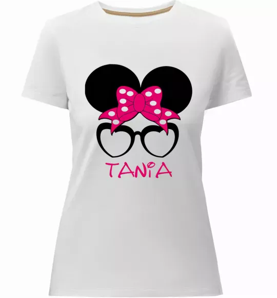 Жіноча преміум футболка Tania minnie Білий фото