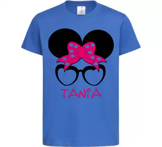 Дитяча футболка Tania minnie Яскраво-синій фото