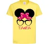 Дитяча футболка Tania minnie Лимонний Дитяча футболка Tania minnie Лимонний фото
