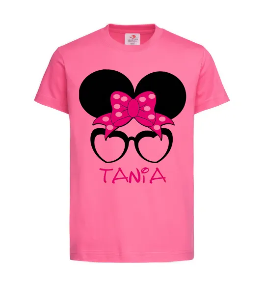 Детская футболка Tania minnie Ярко-розовый фото