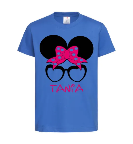 Детская футболка Tania minnie Ярко-синий фото