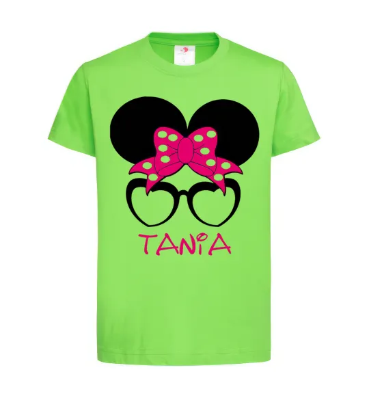 Детская футболка Tania minnie Лаймовый фото