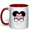 Чашка с цветной ручкой Darina minnie Красный Чашка с цветной ручкой Darina minnie Красный фото