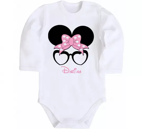 Дитячий бодік Darina minnie Білий фото