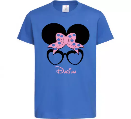 Детская футболка Darina minnie Ярко-синий фото