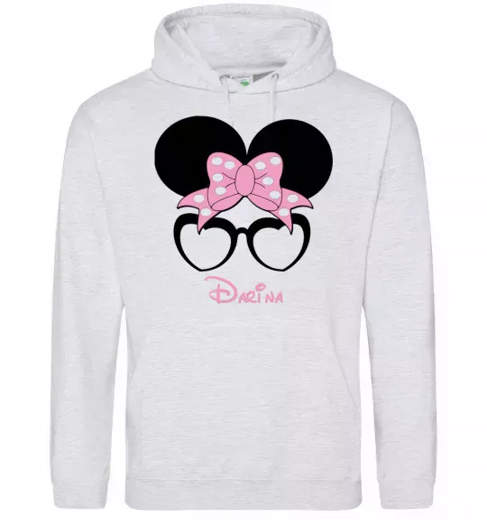Жіноча толстовка (худі) Darina minnie Сірий меланж фото