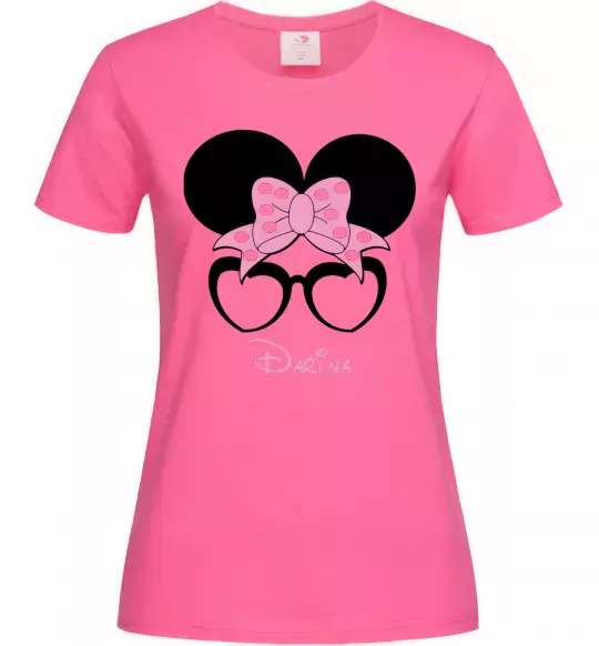 Женская футболка Darina minnie Ярко-розовый фото