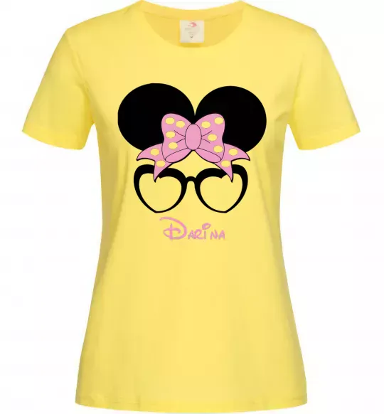 Женская футболка Darina minnie Лимонный фото