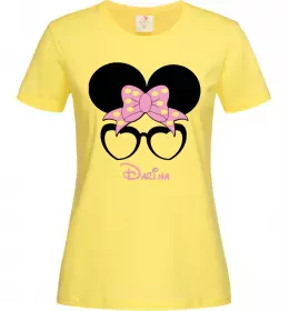 Женская футболка Darina minnie Лимонный фото