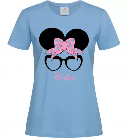 Женская футболка Darina minnie Голубой фото
