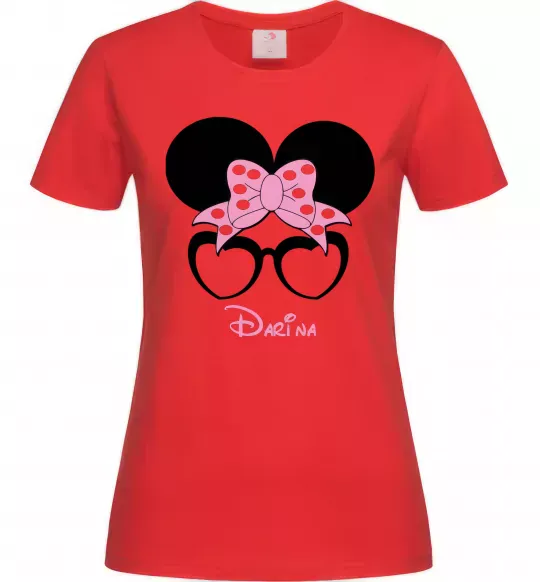 Женская футболка Darina minnie Красный фото