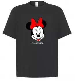 Футболка Оверсайз Anastasiya minnie mouse Черный фото