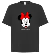 Футболка Оверсайз Anastasiya minnie mouse Чорний фото