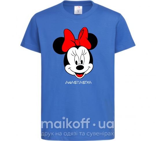 Детская футболка Anastasiya minnie mouse Ярко-синий фото