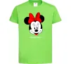 Дитяча футболка Anastasiya minnie mouse Лаймовий фото