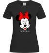 Женская футболка Anastasiya minnie mouse Черный фото
