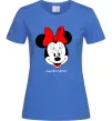 Женская футболка Anastasiya minnie mouse Ярко-синий фото