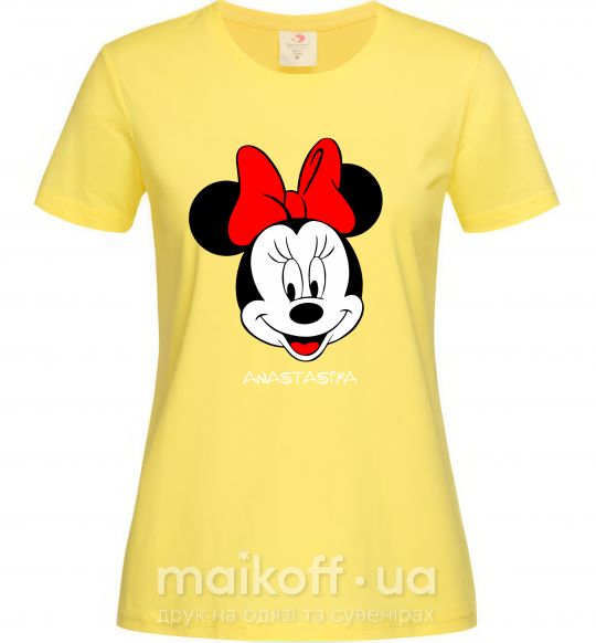 Жіноча футболка Anastasiya minnie mouse Лимонний фото