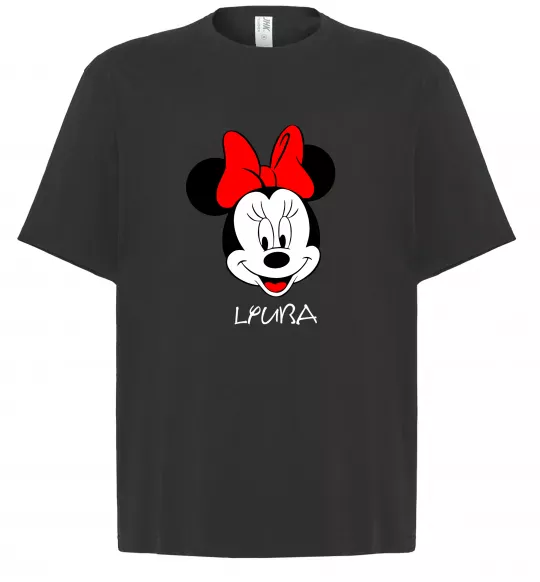 Футболка Оверсайз Lyuba minnie mouse Черный фото