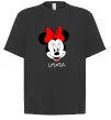 Футболка Оверсайз Lyuba minnie mouse Черный фото