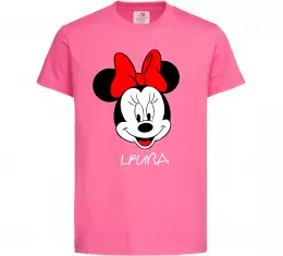 Детская футболка Lyuba minnie mouse Ярко-розовый фото