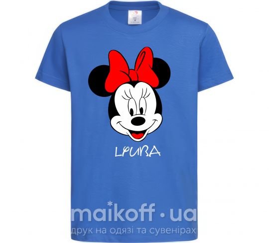 Дитяча футболка Lyuba minnie mouse Яскраво-синій фото