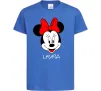 Детская футболка Lyuba minnie mouse Ярко-синий Детская футболка Lyuba minnie mouse Ярко-синий фото