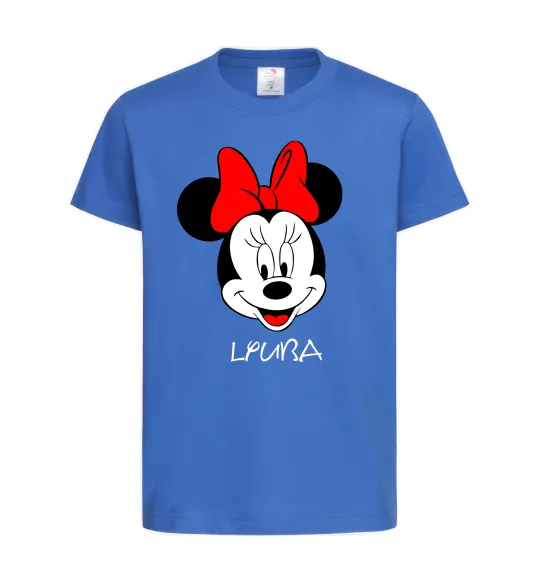 Детская футболка Lyuba minnie mouse Ярко-синий фото