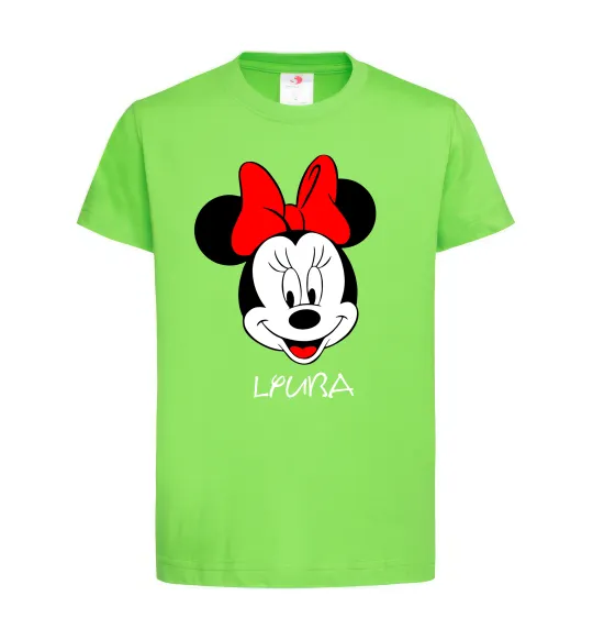 Детская футболка Lyuba minnie mouse Лаймовый фото