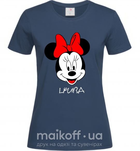 Женская футболка Lyuba minnie mouse Темно-синий фото
