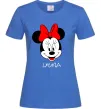 Женская футболка Lyuba minnie mouse Ярко-синий фото